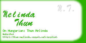 melinda thun business card